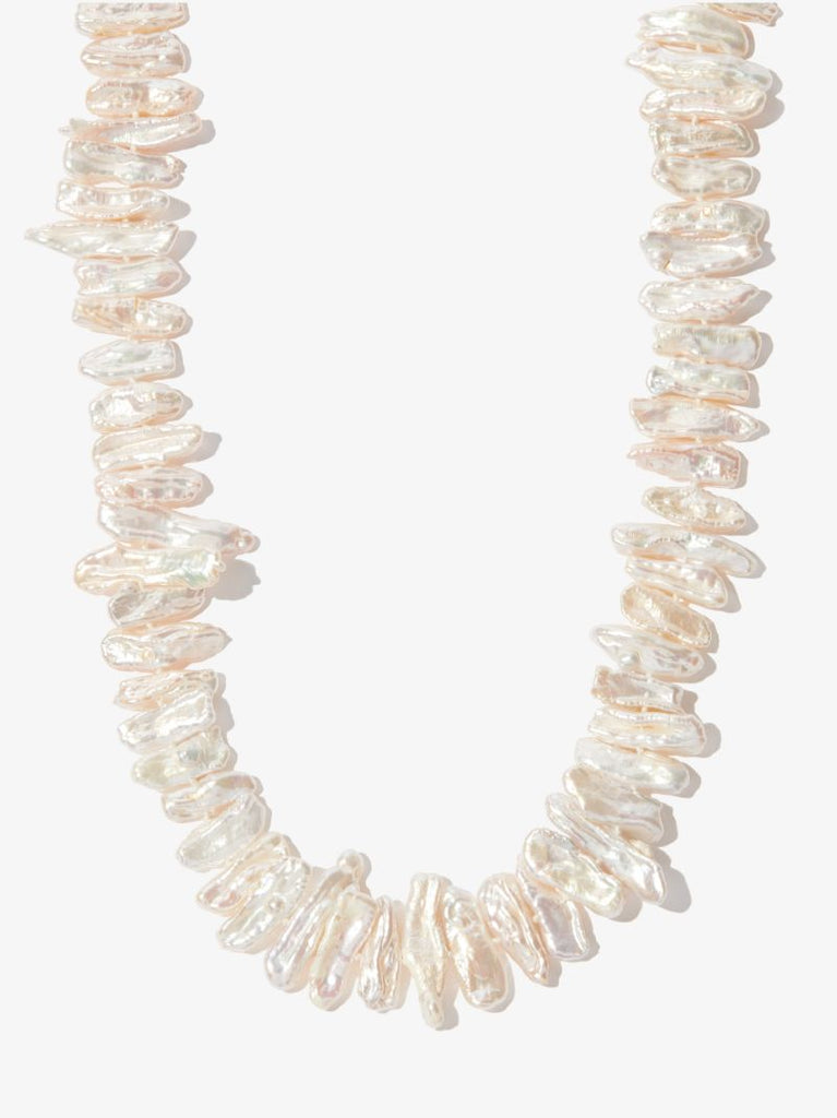 White Pearl Choker Necklace