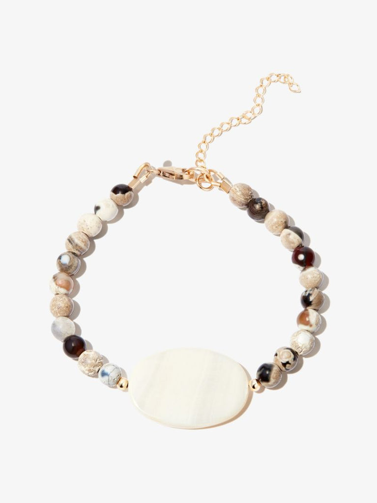 Brown Pearl Beaded Bracelet