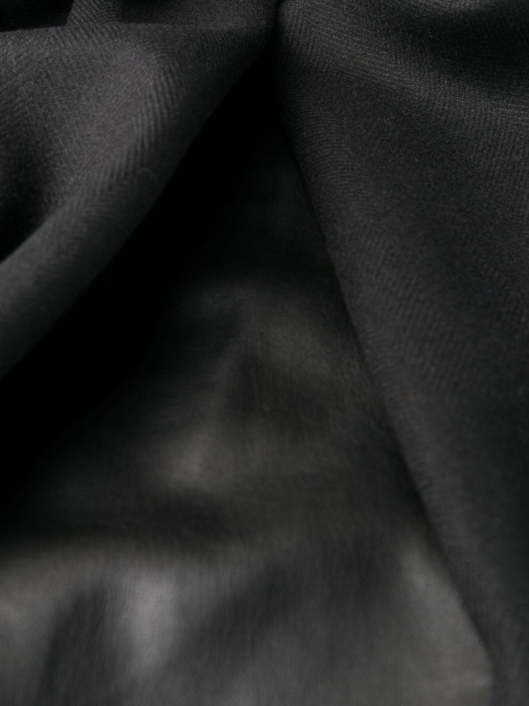 Black Bandeau Puff Ball Midi Dress