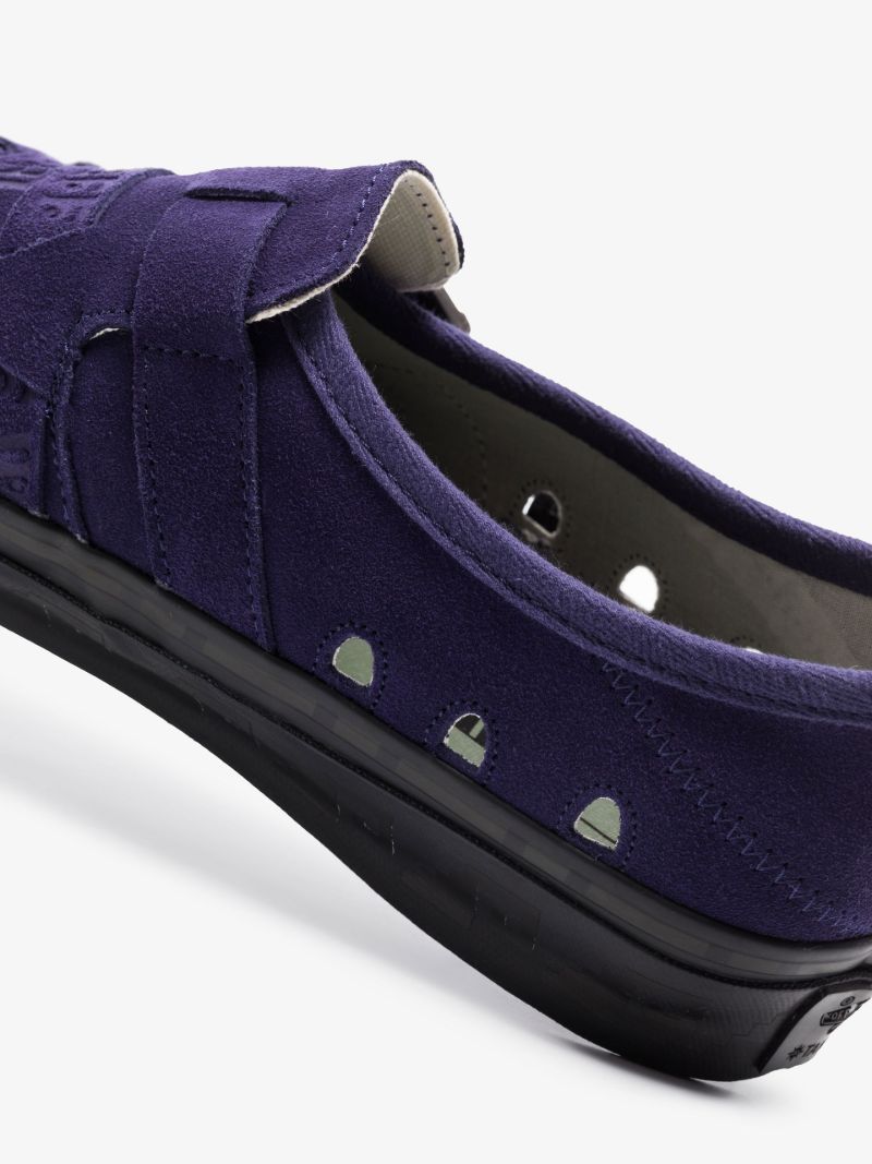 X Taka Hayashi Purple U Slip-on Suede Sneakers