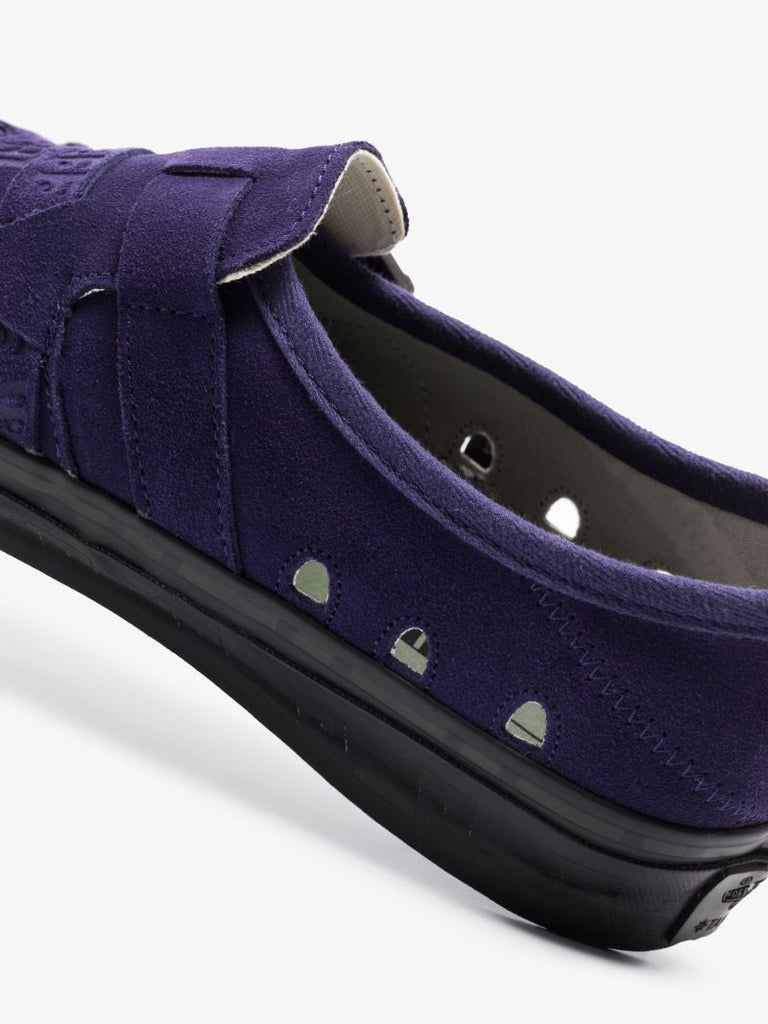 X Taka Hayashi Purple U Slip-on Suede Sneakers
