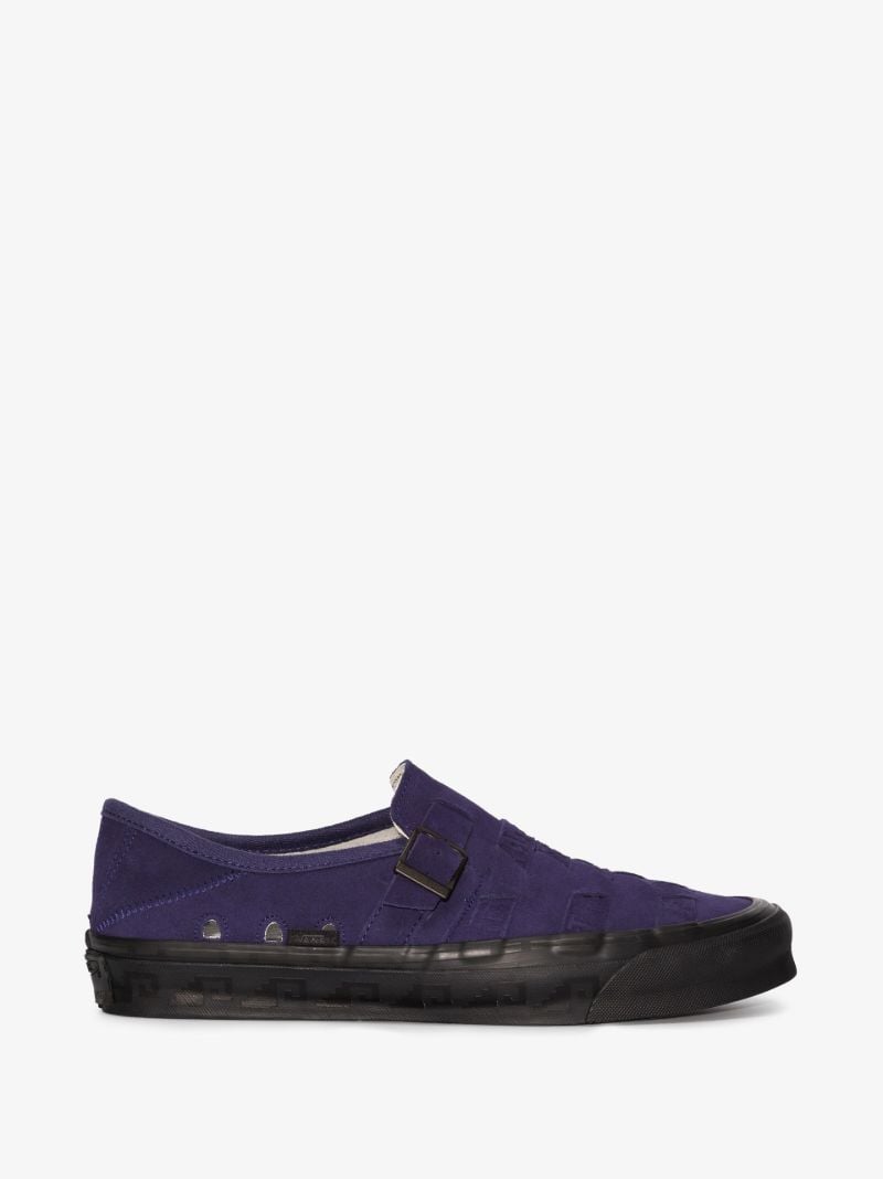 X Taka Hayashi Purple U Slip-on Suede Sneakers