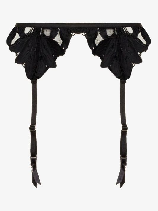 Lily Embroidered Garter Belt