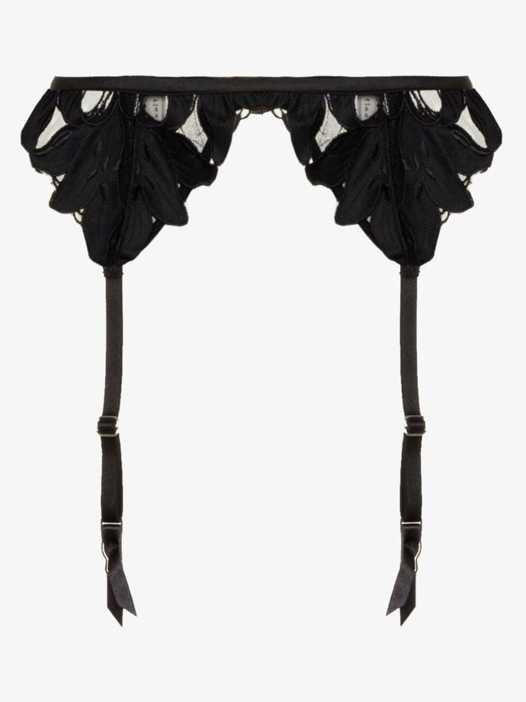 Lily Embroidered Garter Belt