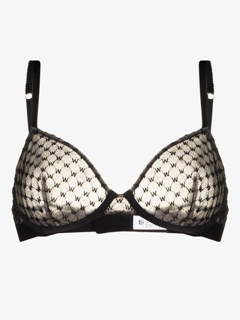 Demi Logo Sheer Full Cup Bra