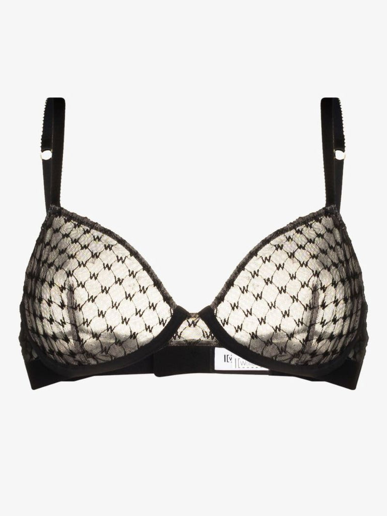 Demi Logo Sheer Full Cup Bra