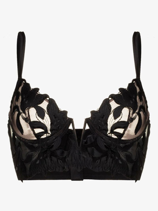 Lily Embroidered Longline Demi Bra