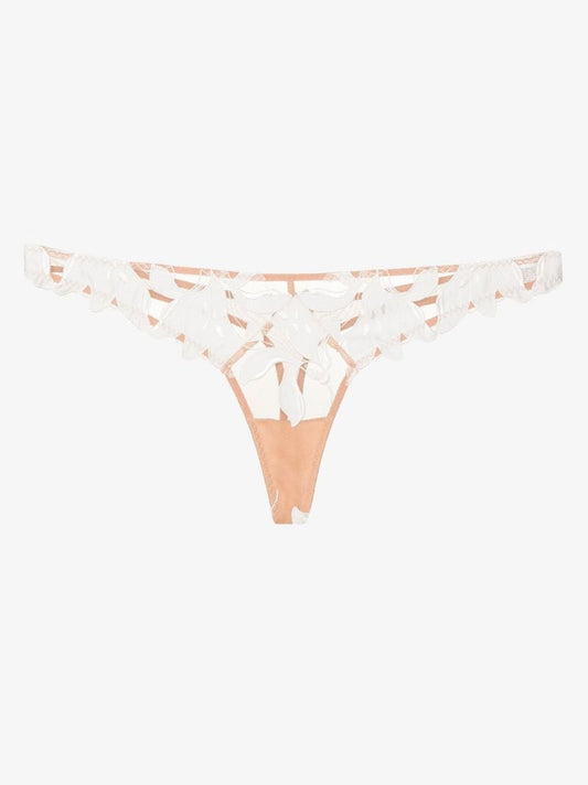 Lily Embroidered Hipster Thong