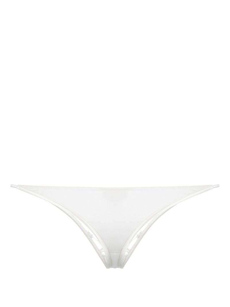 White Midnight Botanica Sheer Thong