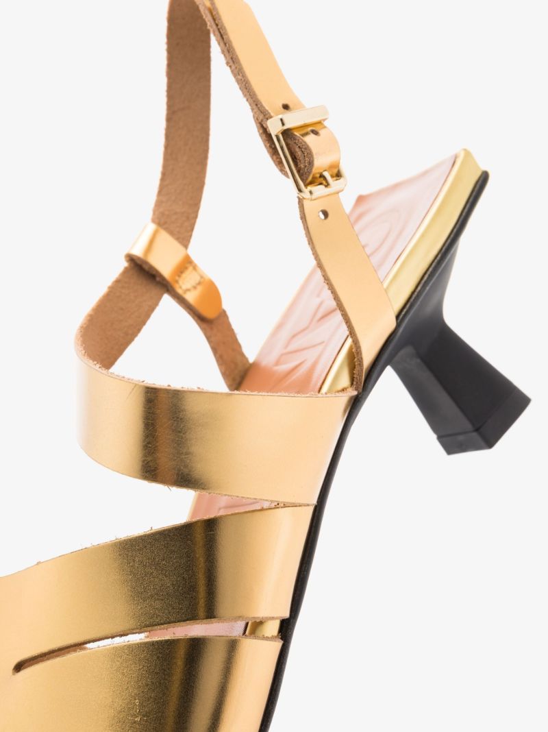 Gold 60 Leather Sandals
