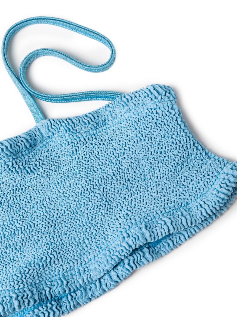 Blue Gigi Crinkle Bikini