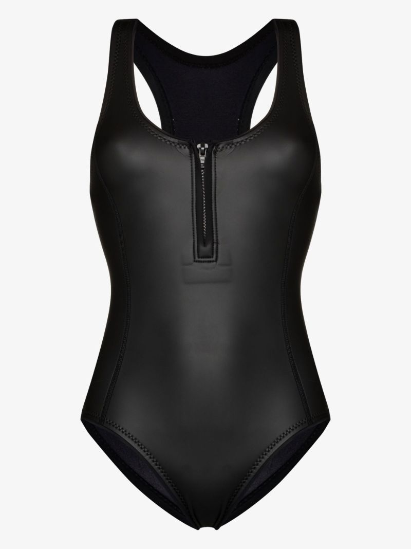 Elle Quarter-zip Swimsuit