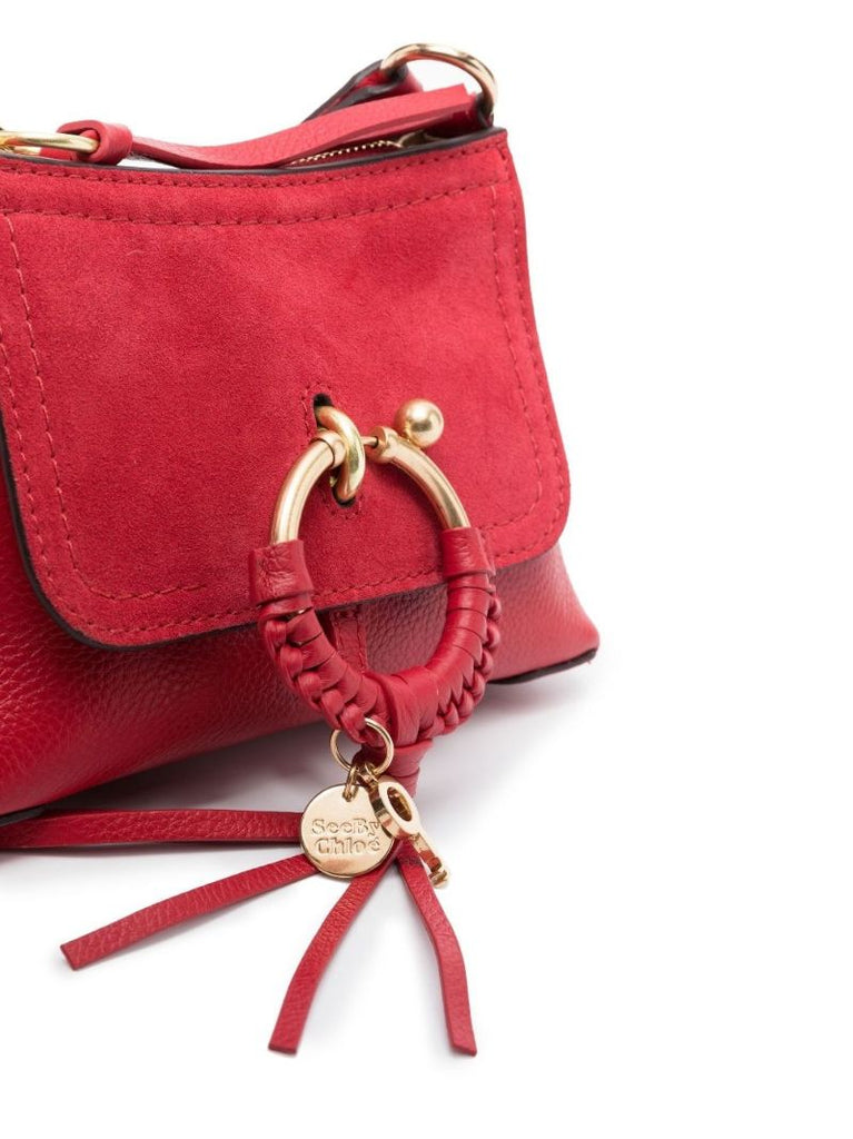 Red Joan Mini Suede Cross Body Bag
