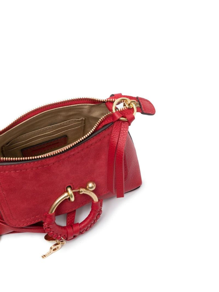 Red Joan Mini Suede Cross Body Bag