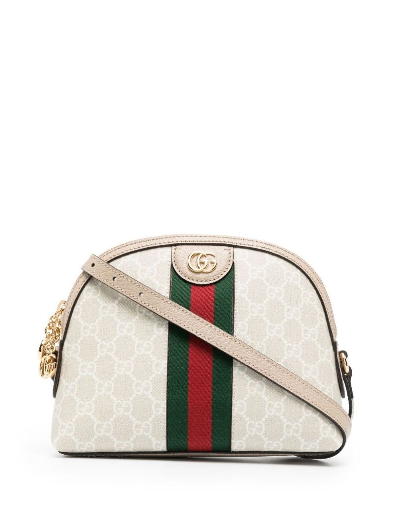 White Ophidia Small Gg Supreme Shoulder Bag