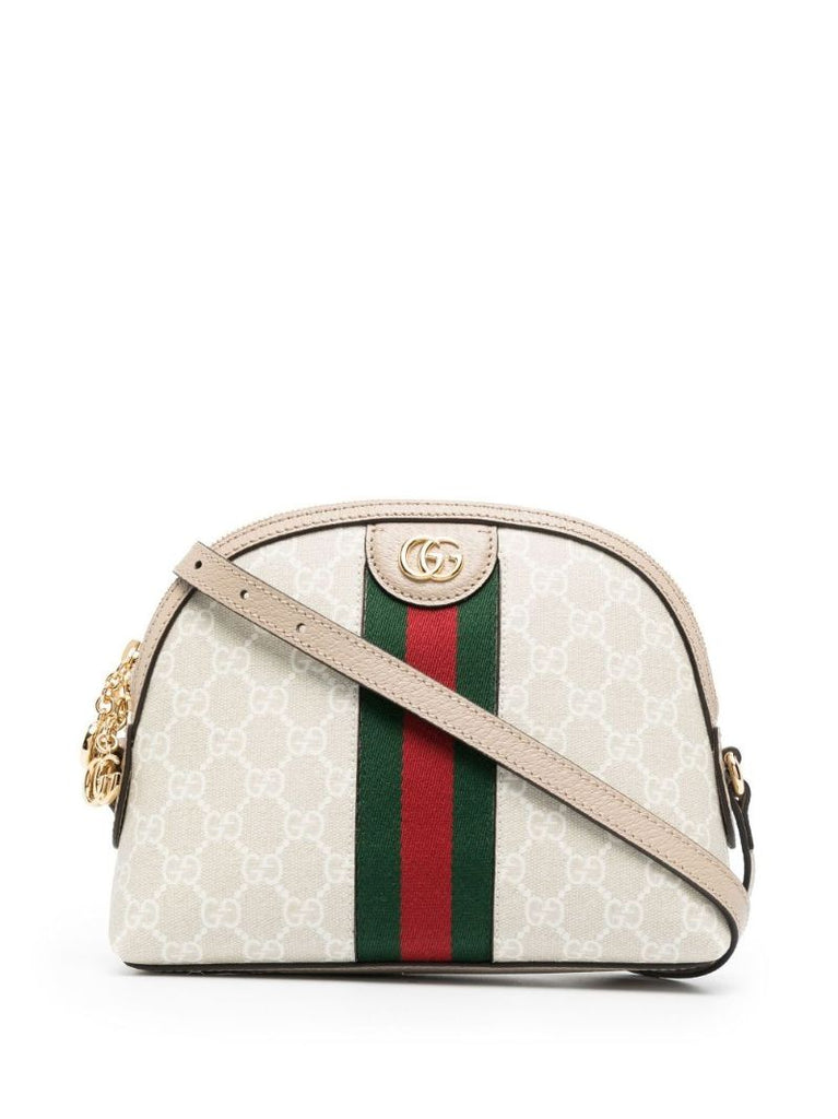 White Ophidia Small Gg Supreme Shoulder Bag