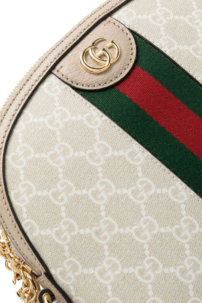 White Ophidia Small Gg Supreme Shoulder Bag