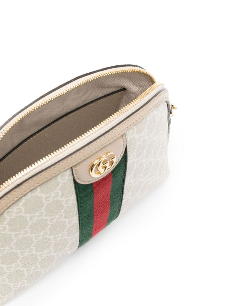 White Ophidia Small Gg Supreme Shoulder Bag