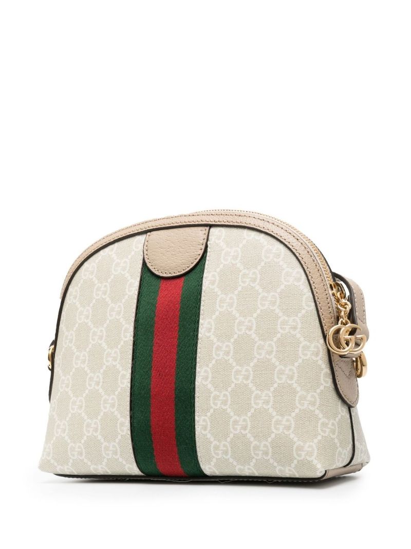 White Ophidia Small Gg Supreme Shoulder Bag