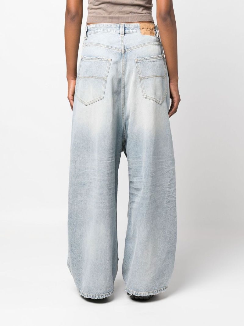 Blue Wide-leg Jeans