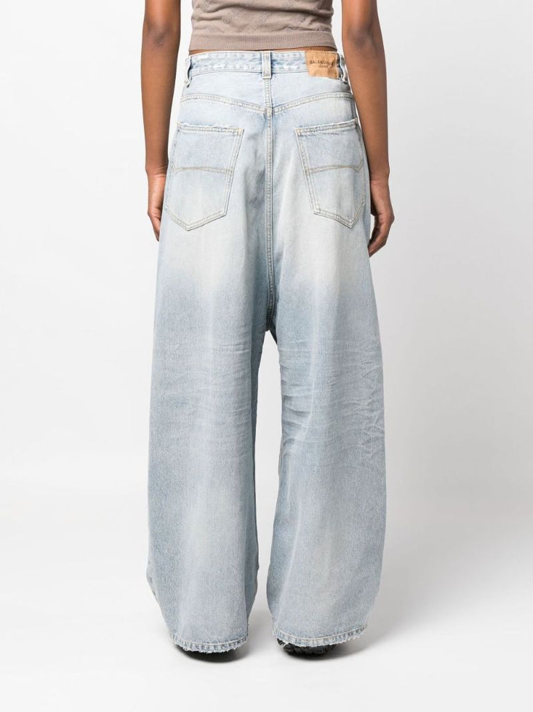 Blue Wide-leg Jeans