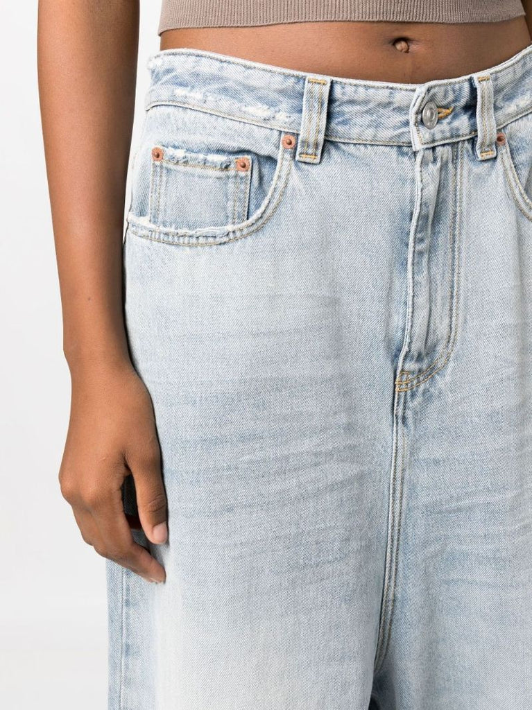 Blue Wide-leg Jeans