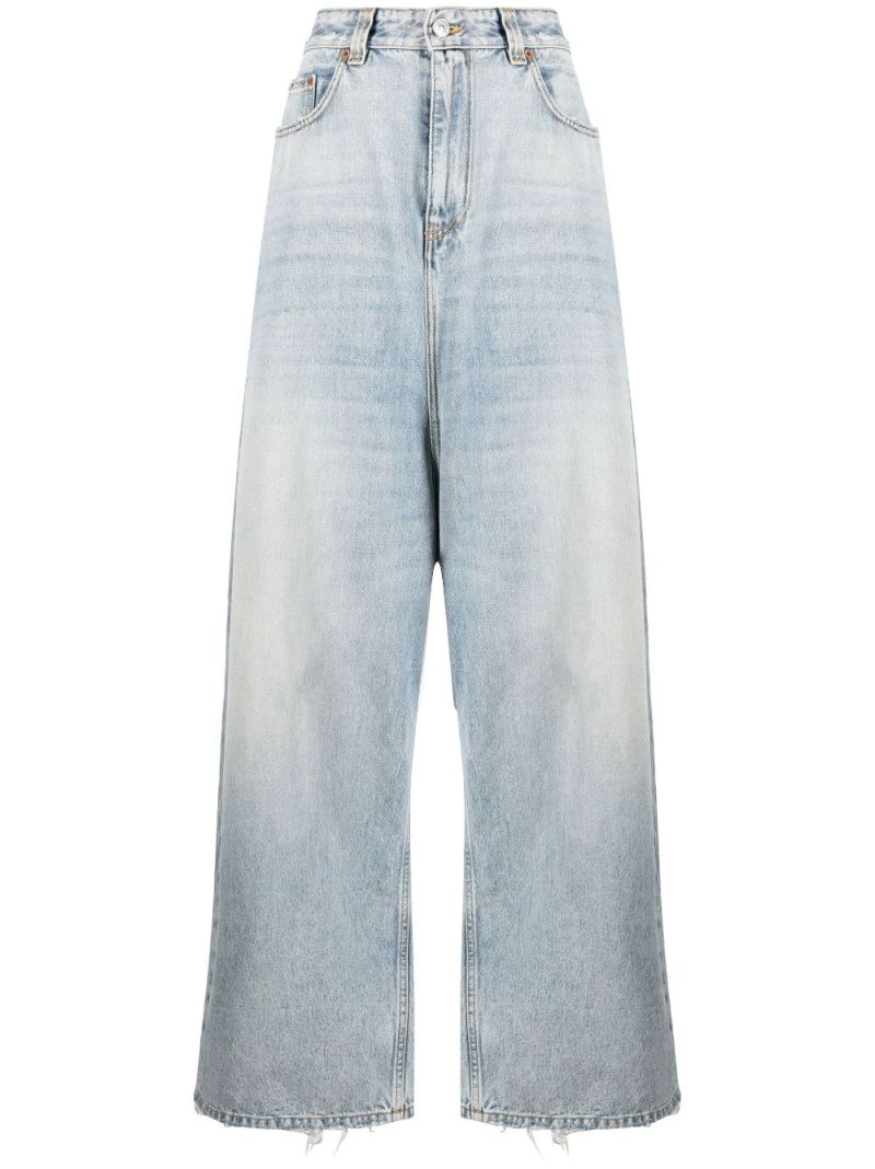 Blue Wide-leg Jeans