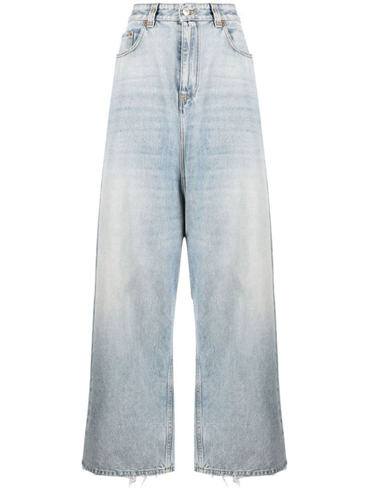 Blue Wide-leg Jeans