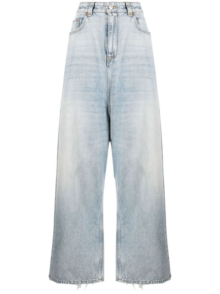 Blue Wide-leg Jeans
