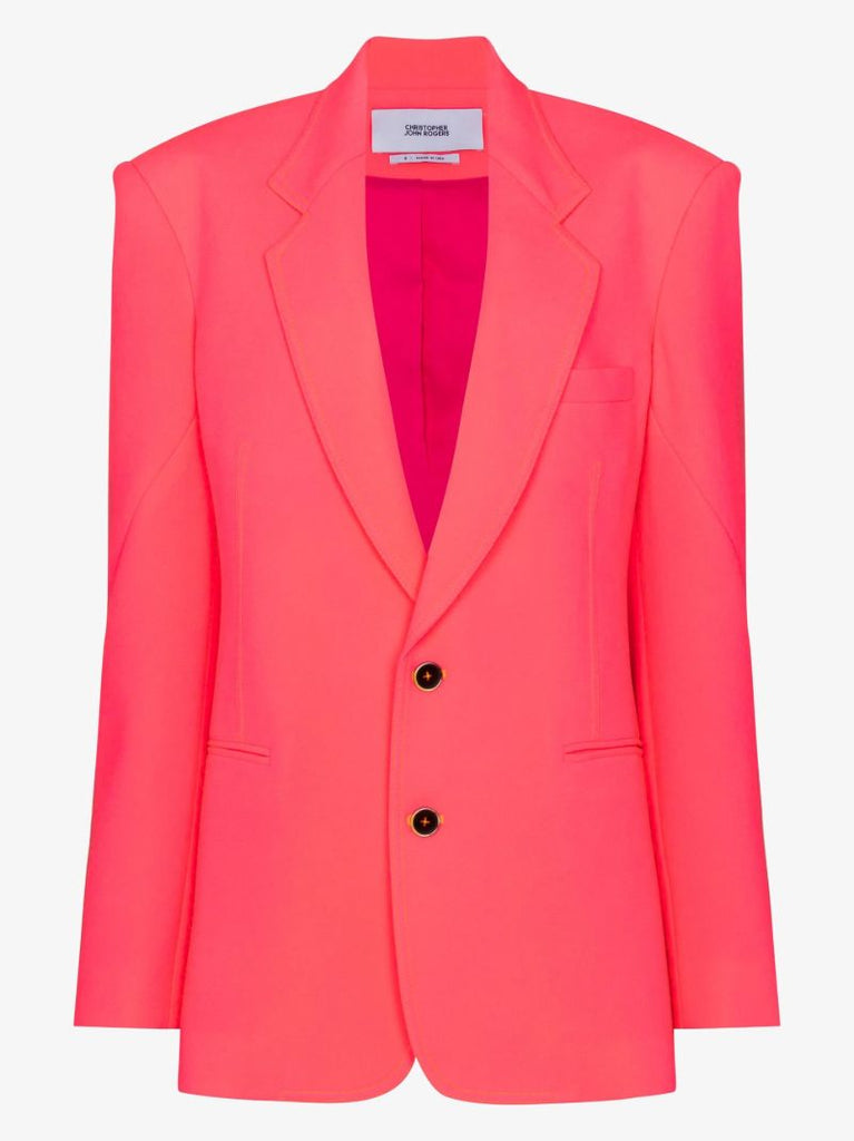 Pink Single-breasted Blazer