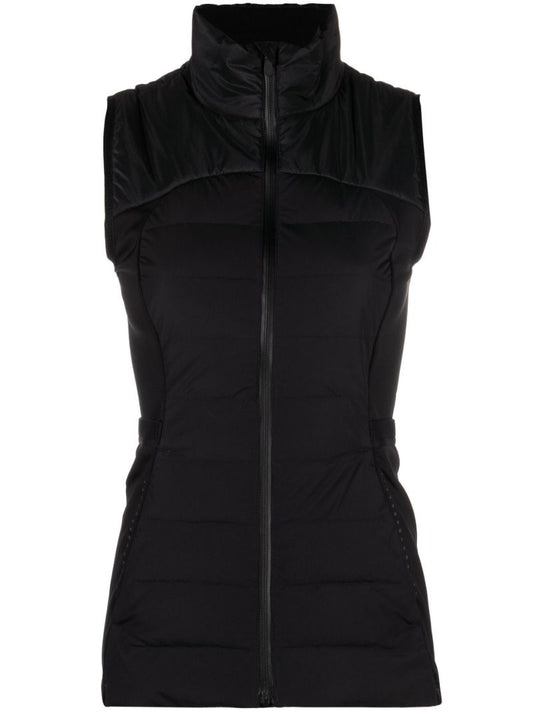 Black Down for It All Running Gilet