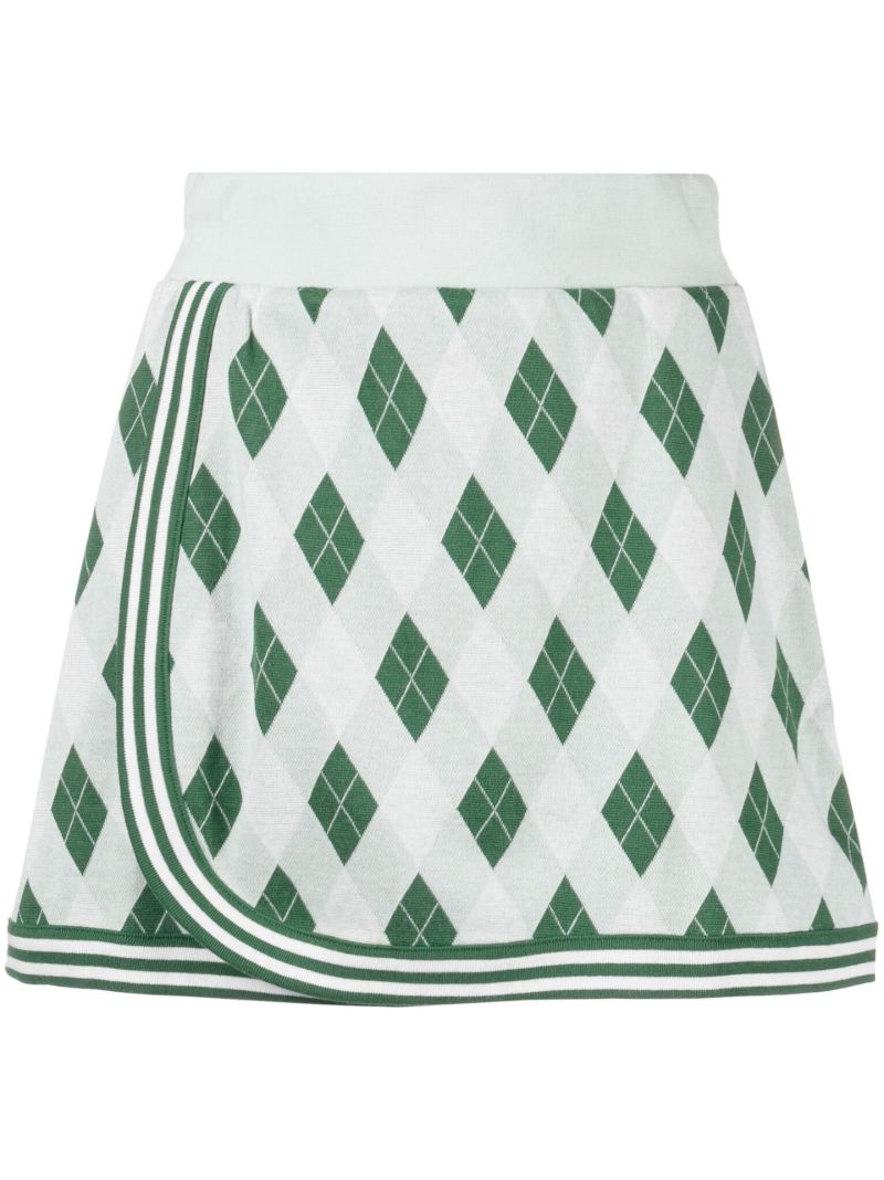 Green Clubhouse Reece Cotton Mini Skirt