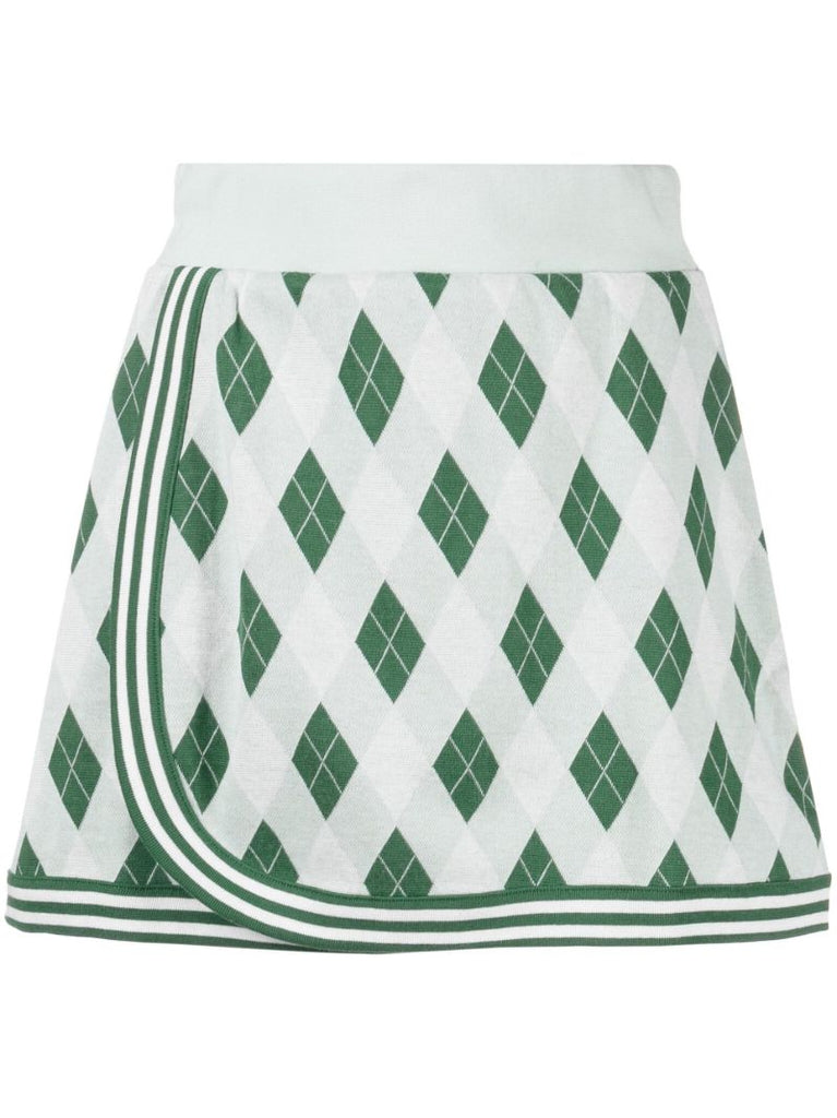 Green Clubhouse Reece Cotton Mini Skirt