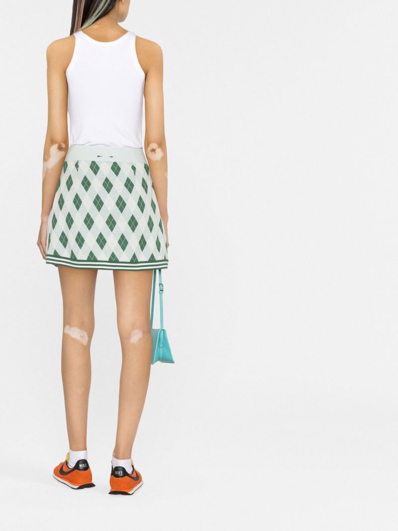 Green Clubhouse Reece Cotton Mini Skirt