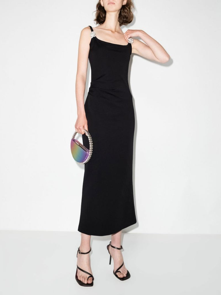Crystal Flower Midi Dress