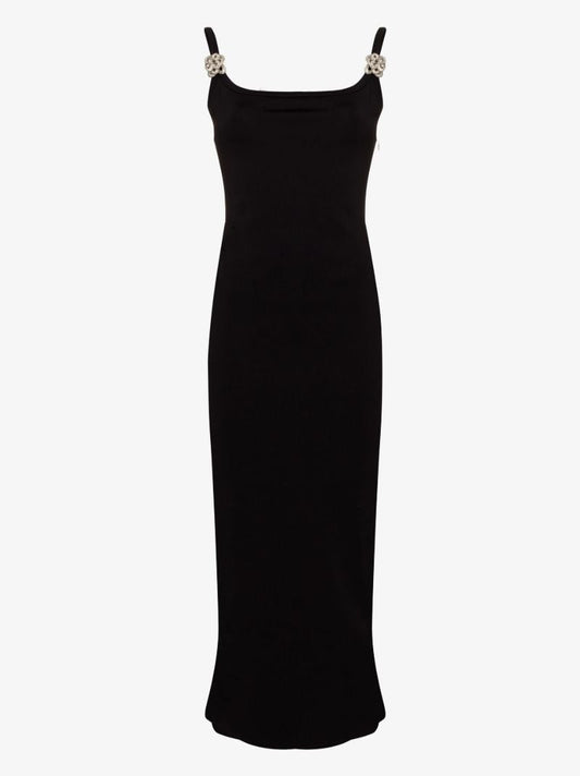Crystal Flower Midi Dress