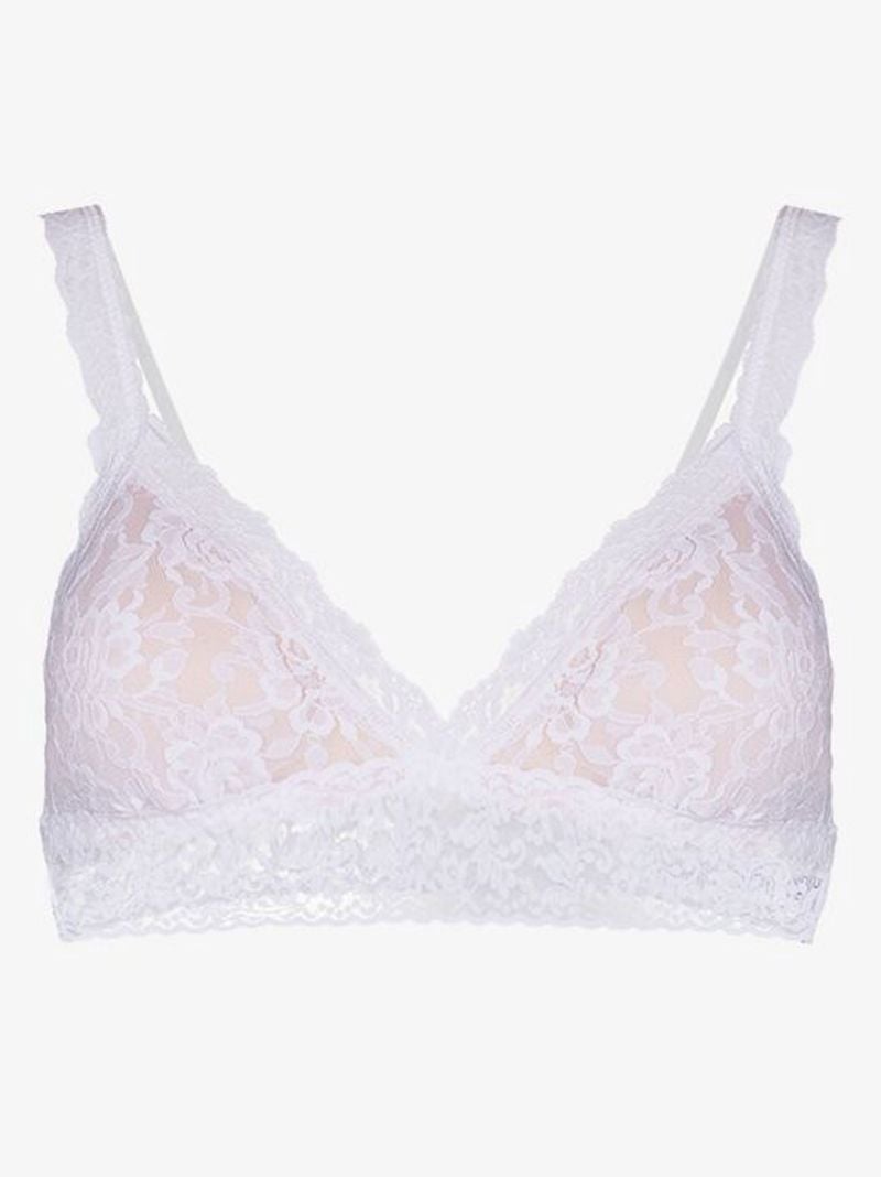 White Padded Lace Bralette