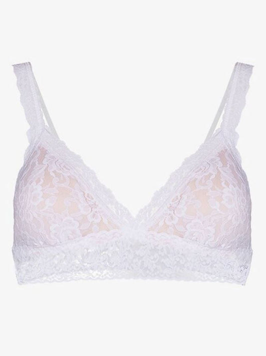 White Padded Lace Bralette