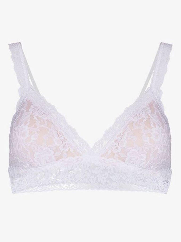 White Padded Lace Bralette