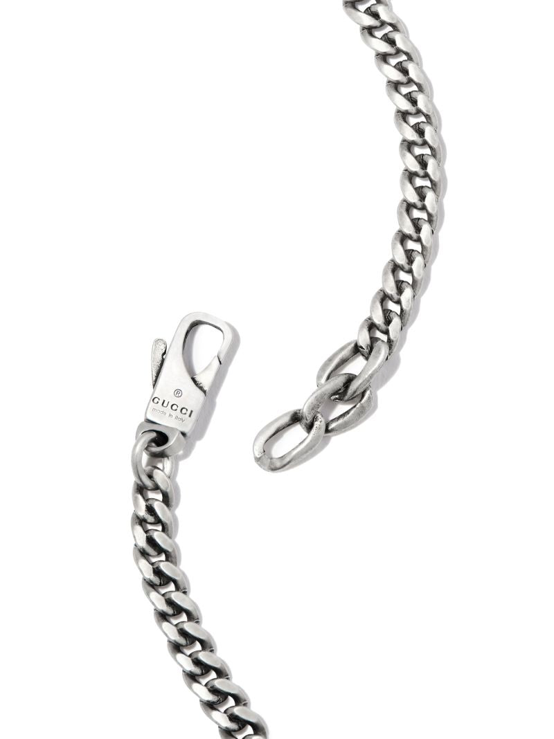 Sterling Silver Enamel Pendant Necklace