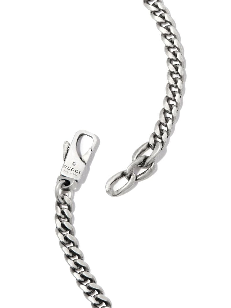 Sterling Silver Enamel Pendant Necklace