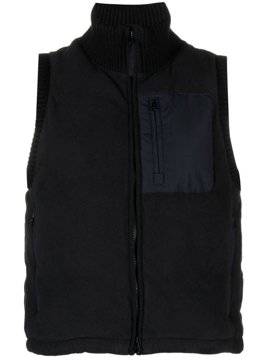 Black Venture Padded Fleece Gilet