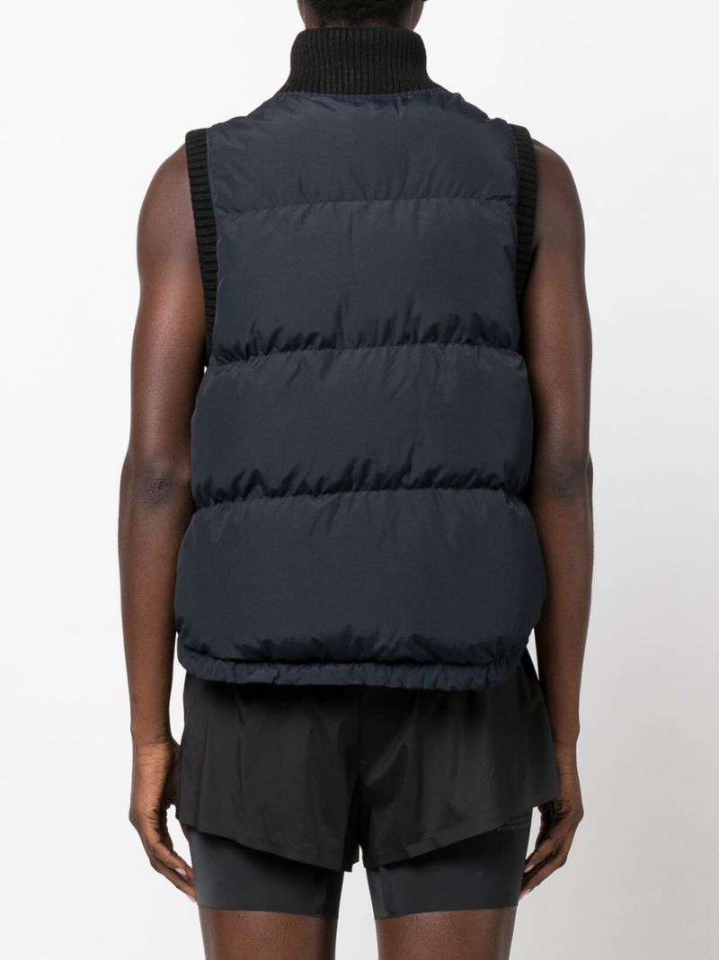 Black Venture Padded Fleece Gilet