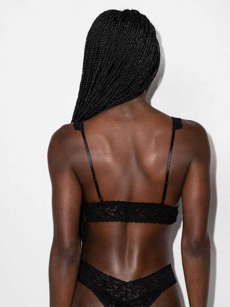 Black Padded Lace Bralette