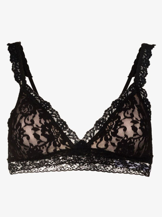 Black Padded Lace Bralette