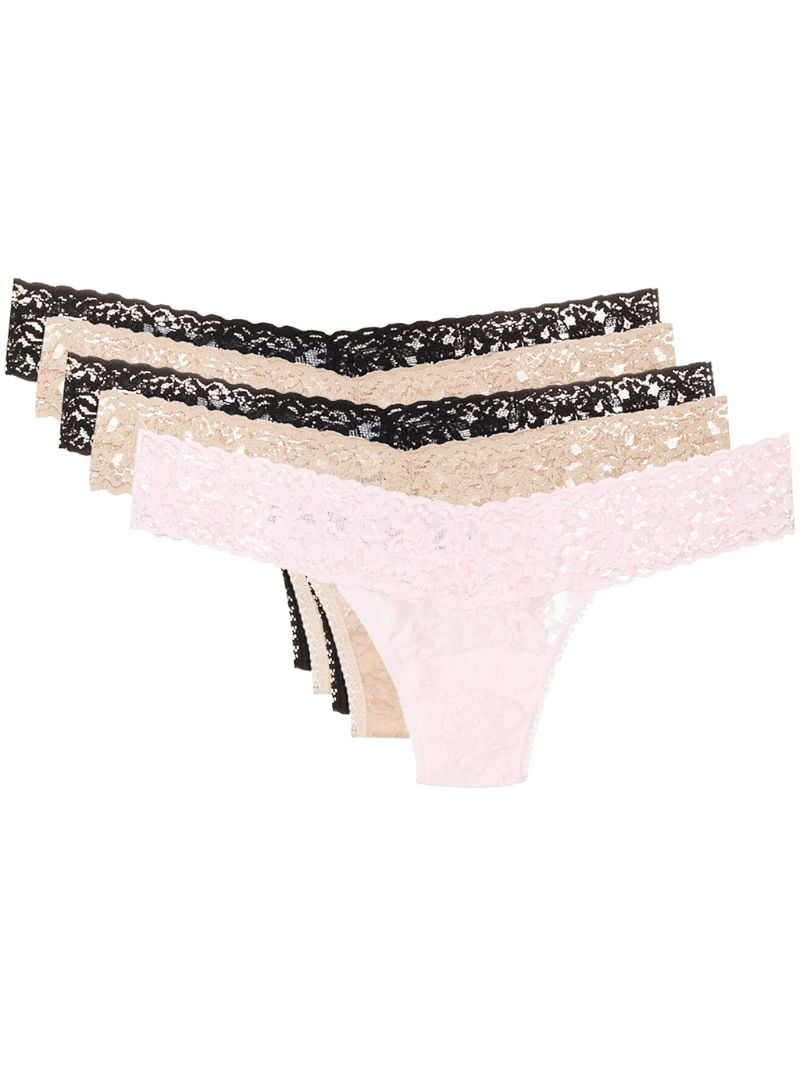 Neutral Lace Thong Set