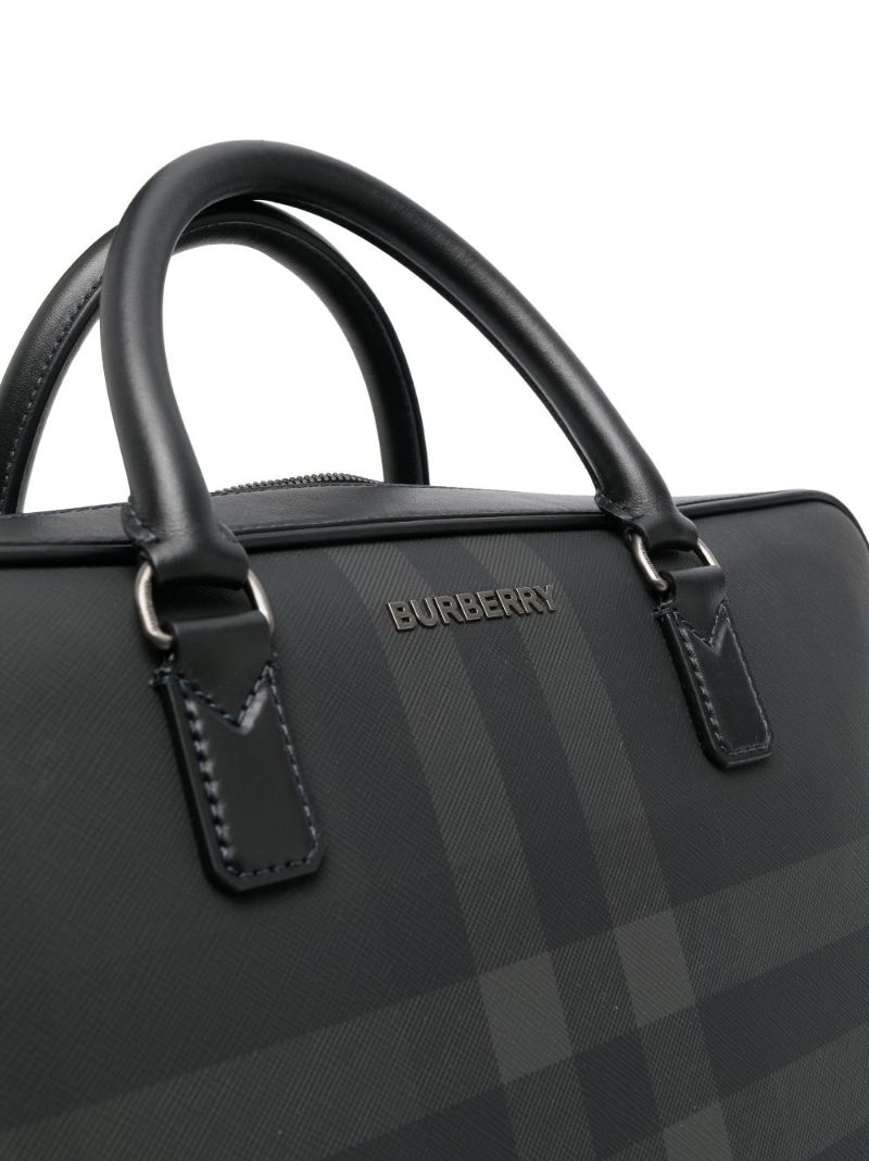 Black Charcoal Check Ainsworth Briefcase