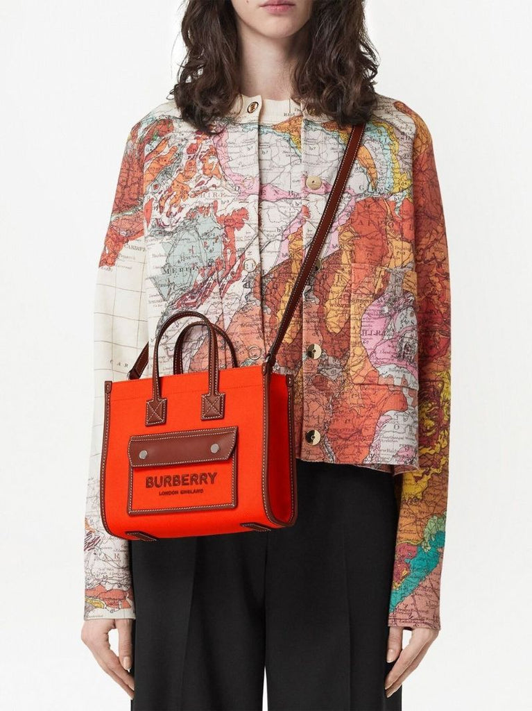 Orange Freya Mini Tote Bag