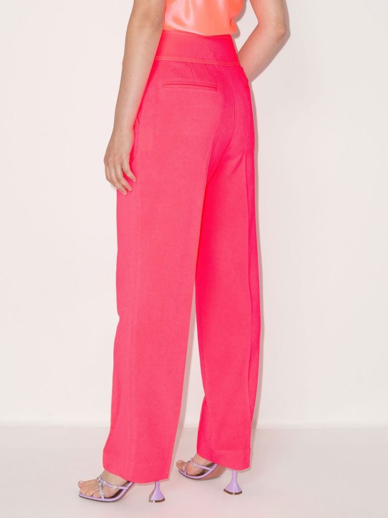 Pink Tailored Tapered Trousers