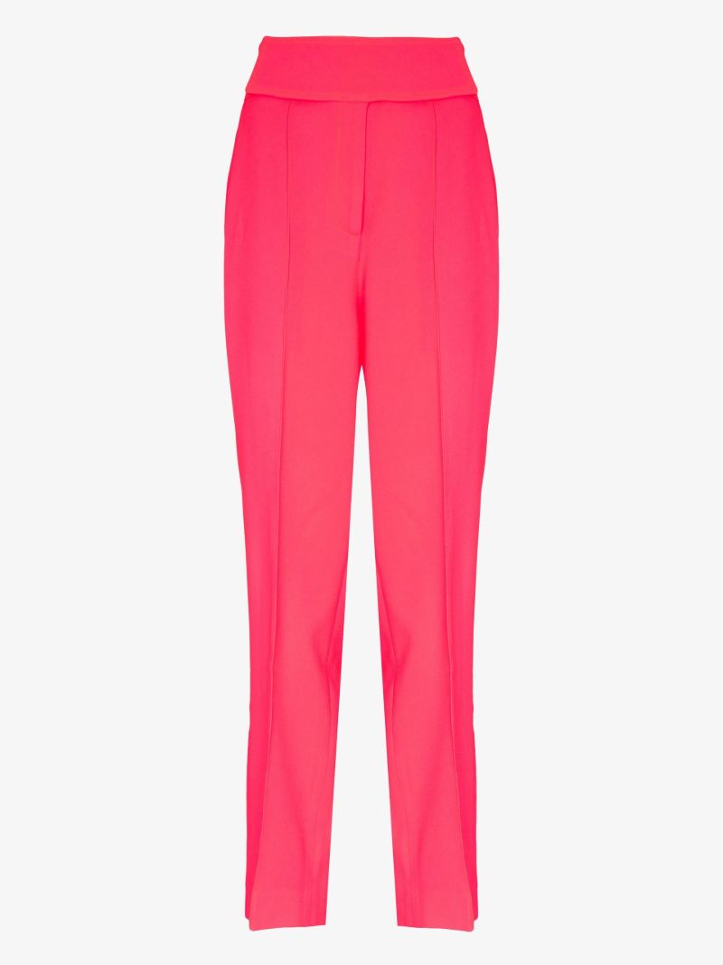 Pink Tailored Tapered Trousers